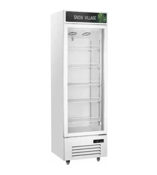 Snow Village Single Glass Door Display Fridge LC-338W