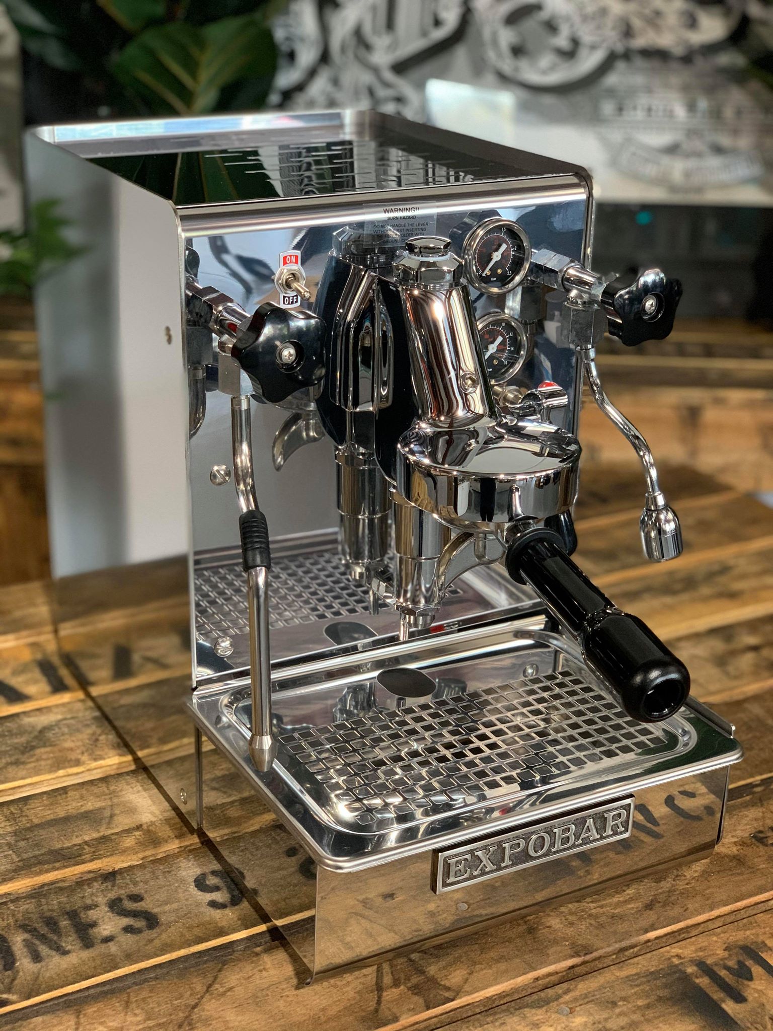 Expobar Office Leva - 1 Group Commercial Espresso Machine - Stainless Steel