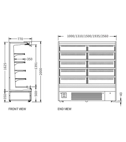 Snow Village Supermarket Vertical Display Chiller XC-ZL-19-A/770