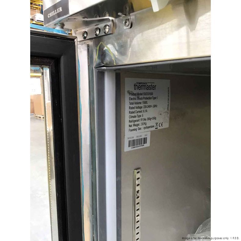 CLEARANCE - Three Door Upright Display Fridge SUCG1500