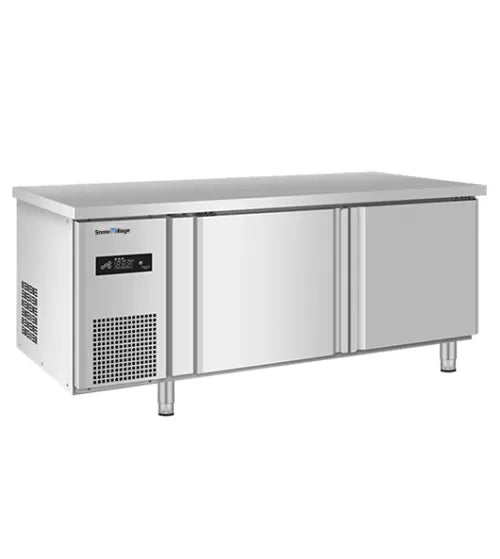 Snow Village Stainless Double Door Workbench Freezer PLD-15N2F (700MM)
