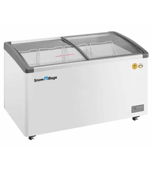 Snow Village Two Sliding Glass Lids Dual Temperature Chest Freezer SD/SC-400Y