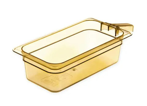 Duke Single Handled Amber Pans 1/3 size 64mm - 30860H13 Pack of 12