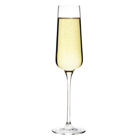 Olympia Claro One Piece Angular Champagne Glasses 270ml (6 Pack) - CS467
