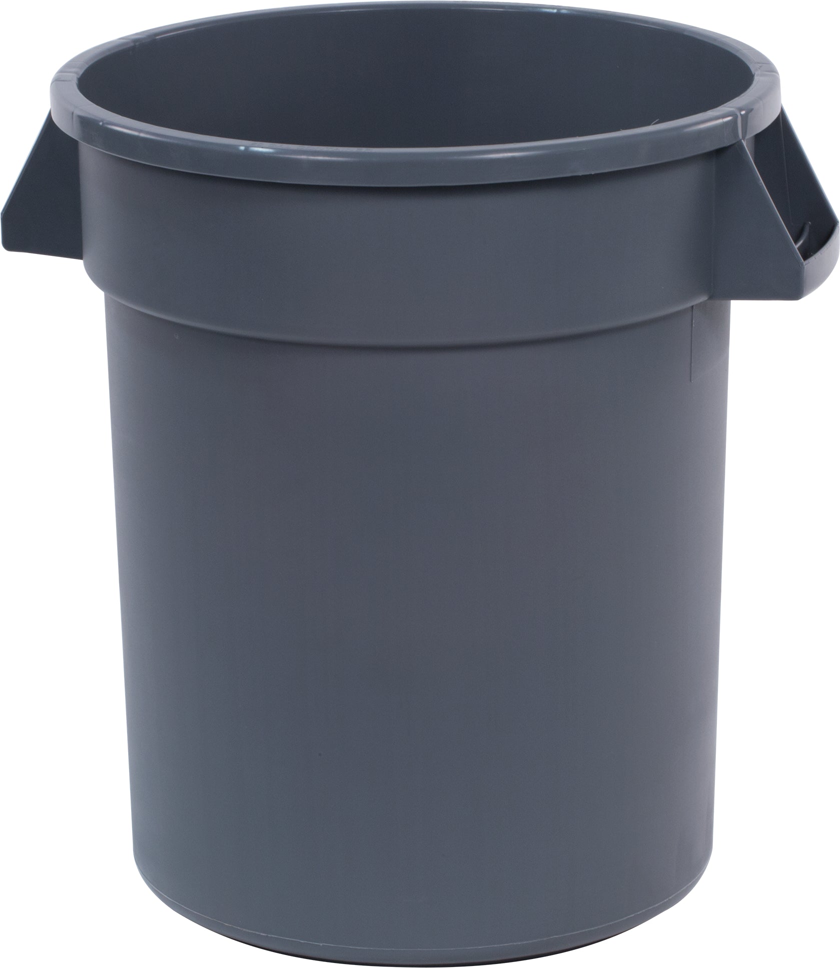 Carlisle Bronco™ Grey Round Waste Bin with Handles 75L Capacity. Bottom Dia 413mm x 585mm Top Dia 508mm - 34102023