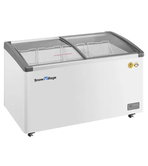 Snow Village Two Sliding Glass Lids Dual Temperature Chest Freezer SD/SC-328Y
