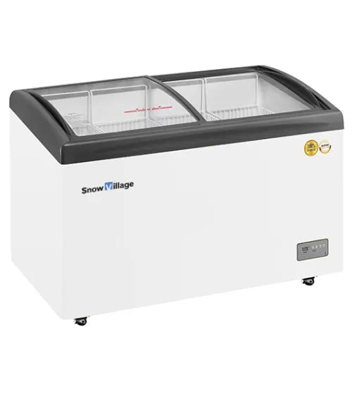 Snow Village Two Sliding Glass Lids Dual Temperature Chest Freezer SD/SC-258YH