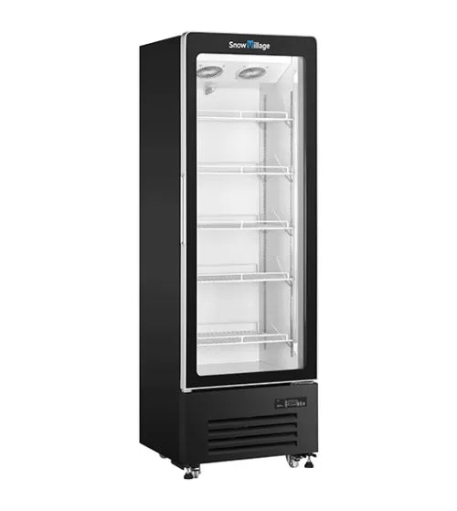 Snow Village Single Glass Door Display Fridge LC-338FP