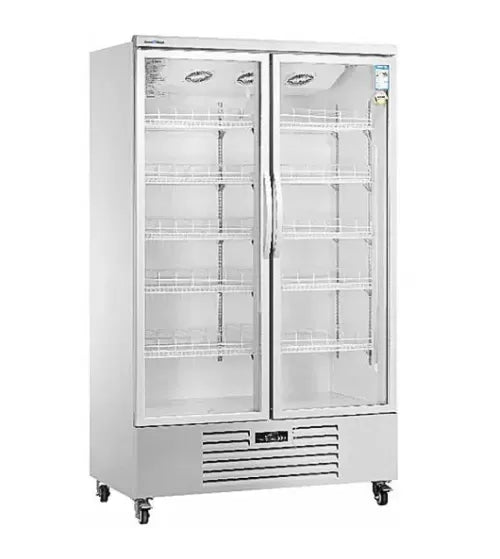 Snow Village Double Glass Door Display Fridge LC-1000FX