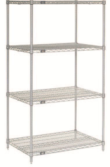Atlas Shelving 4 Shelf Add-On Wire Shelving