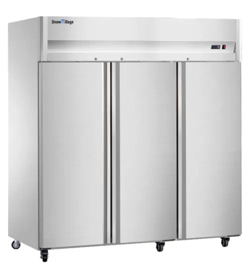 Snow Village Stainless Steel Triple Door Tray Freezer CFD-60D3F-K