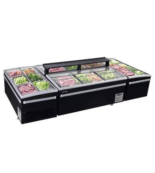 Snow Village Modular Supermarket Island Freezer CQZ-18D