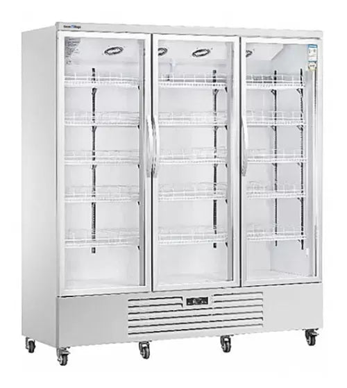 Snow Village Triple Glass Door Display Fridge LC-1500FX