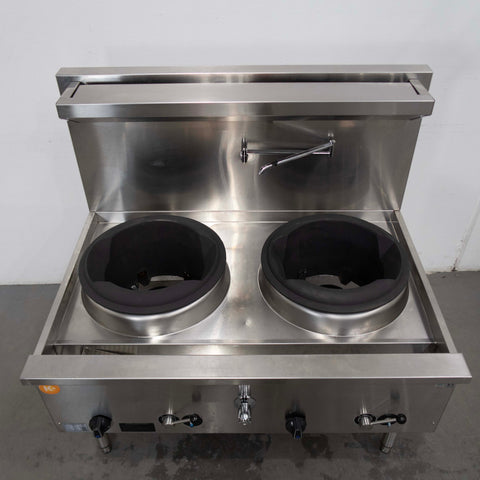 B&S UFWWK-2 2 Hole Wok Table - 798414
