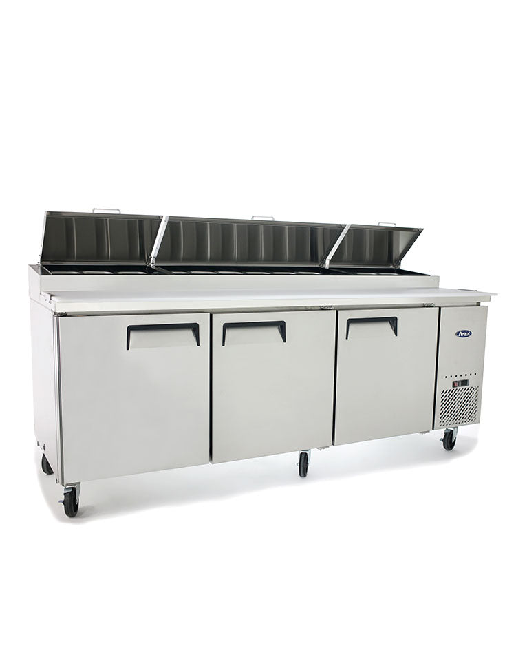 Commercial Pizza Prep Fridges Three Door | Atosa | MPF8203