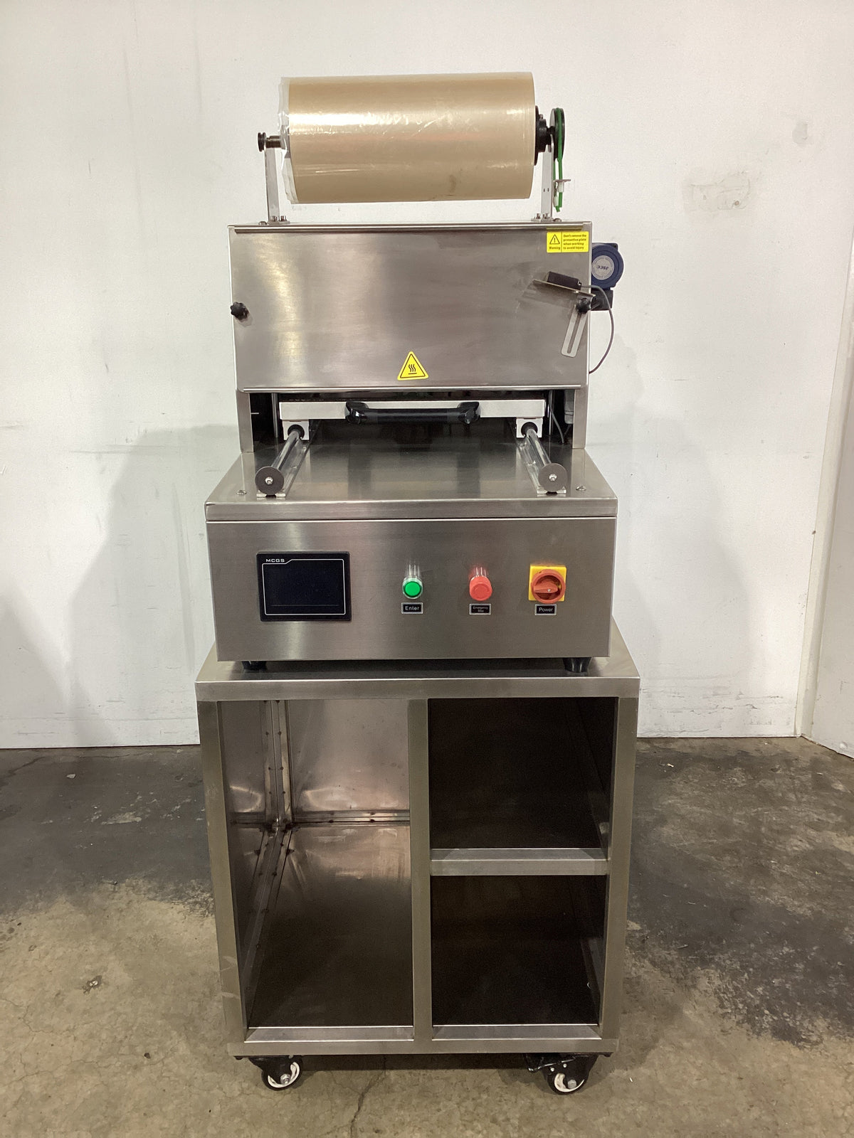 Prepac P300 Semi-Automatic Tray Sealer + Trolley - 896628