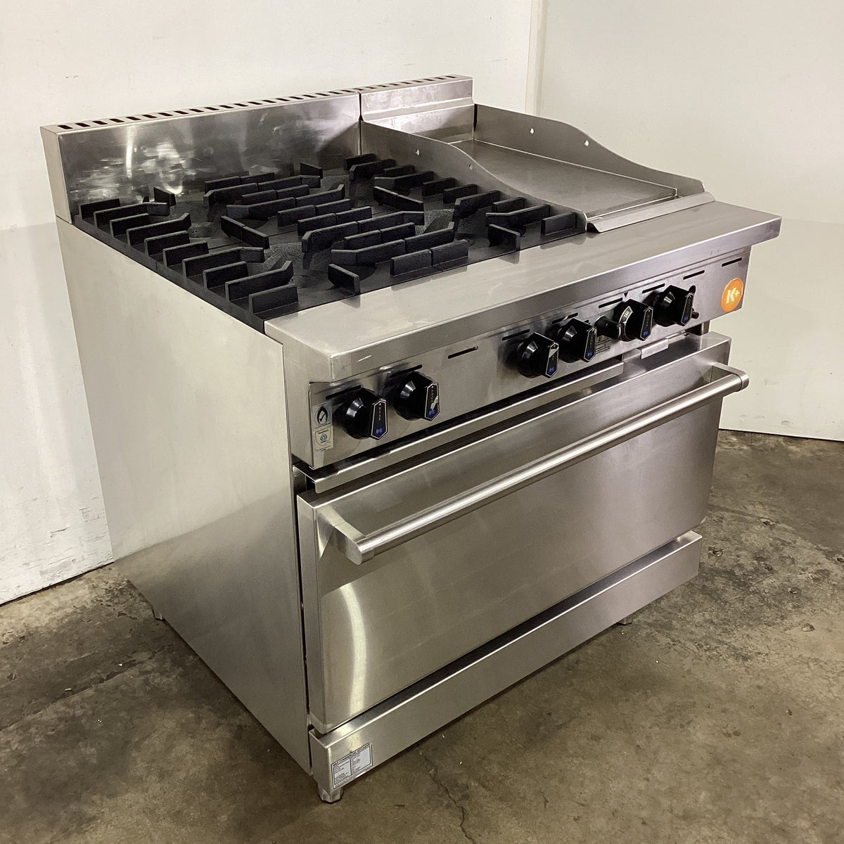 B+S KOV-SB4-GRP3 4 Burner Range Oven - 860784