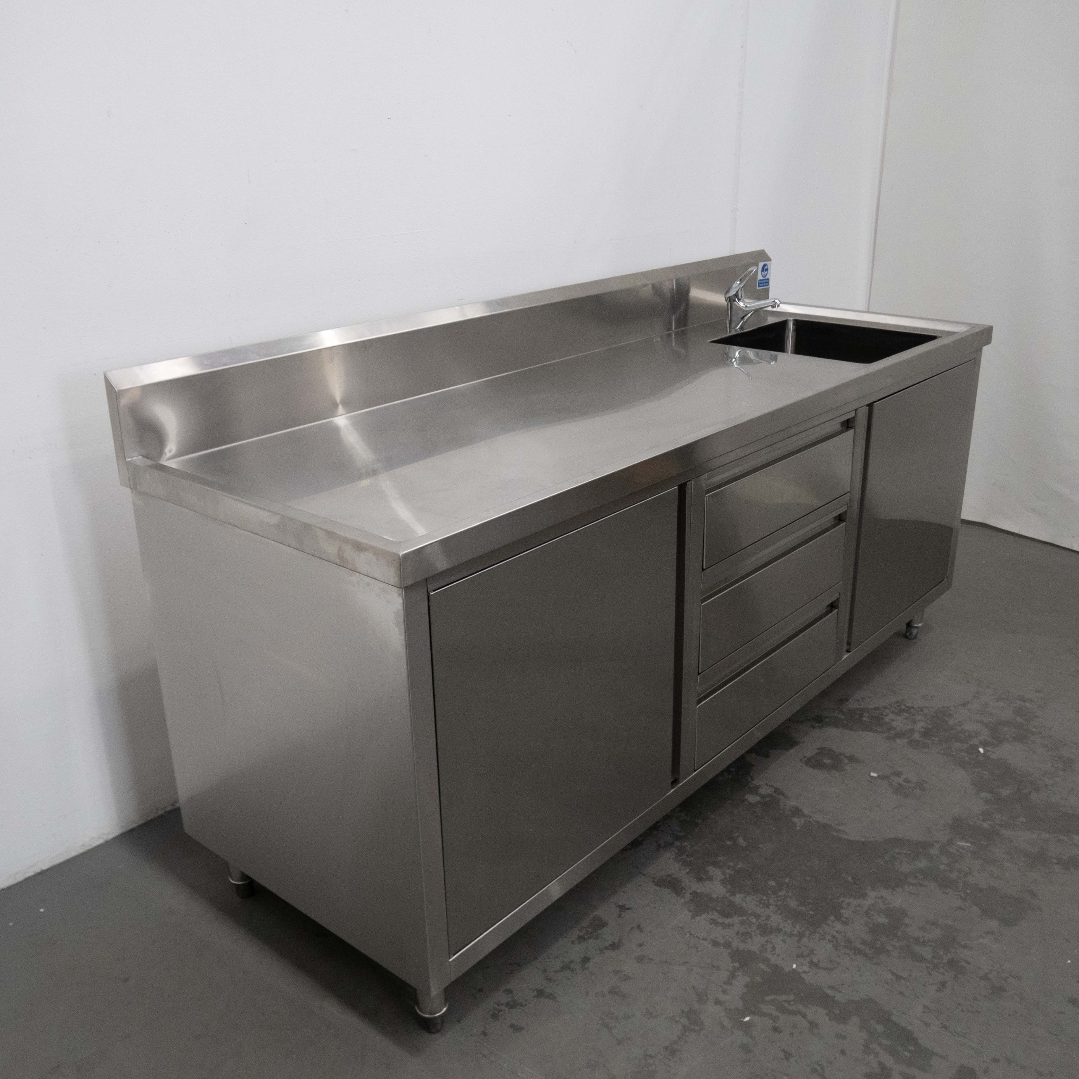 Federal DSC-2100R-H Stainless Steel Sink Cabinet - 884688