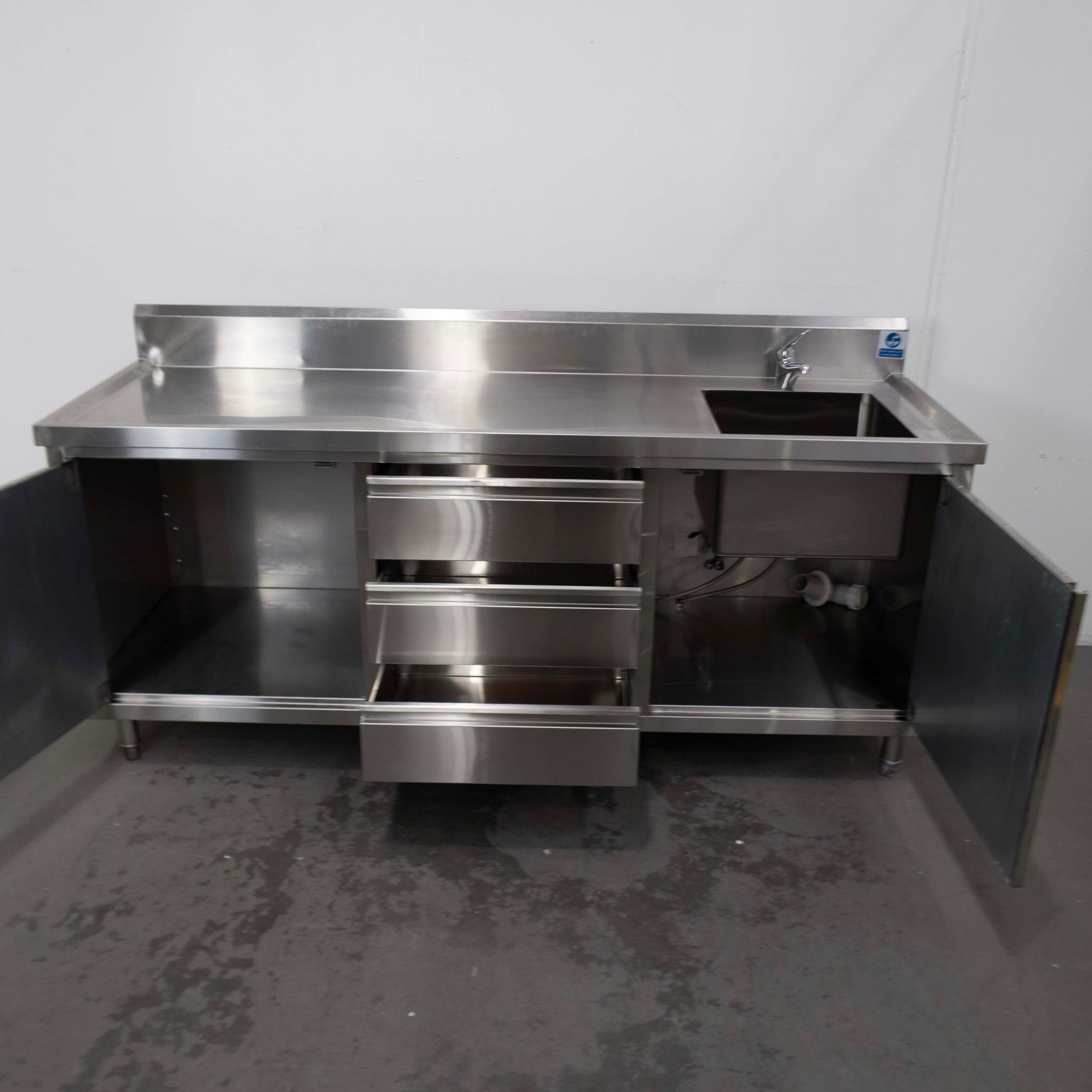 Federal DSC-2100R-H Stainless Steel Sink Cabinet - 884688