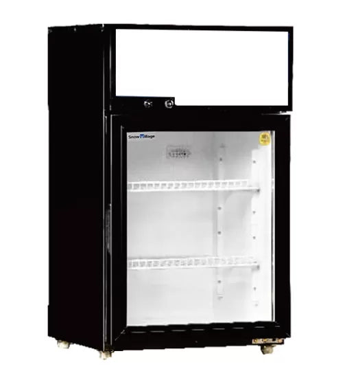 Snow Village Single Glass Door Display Fridge LC-108