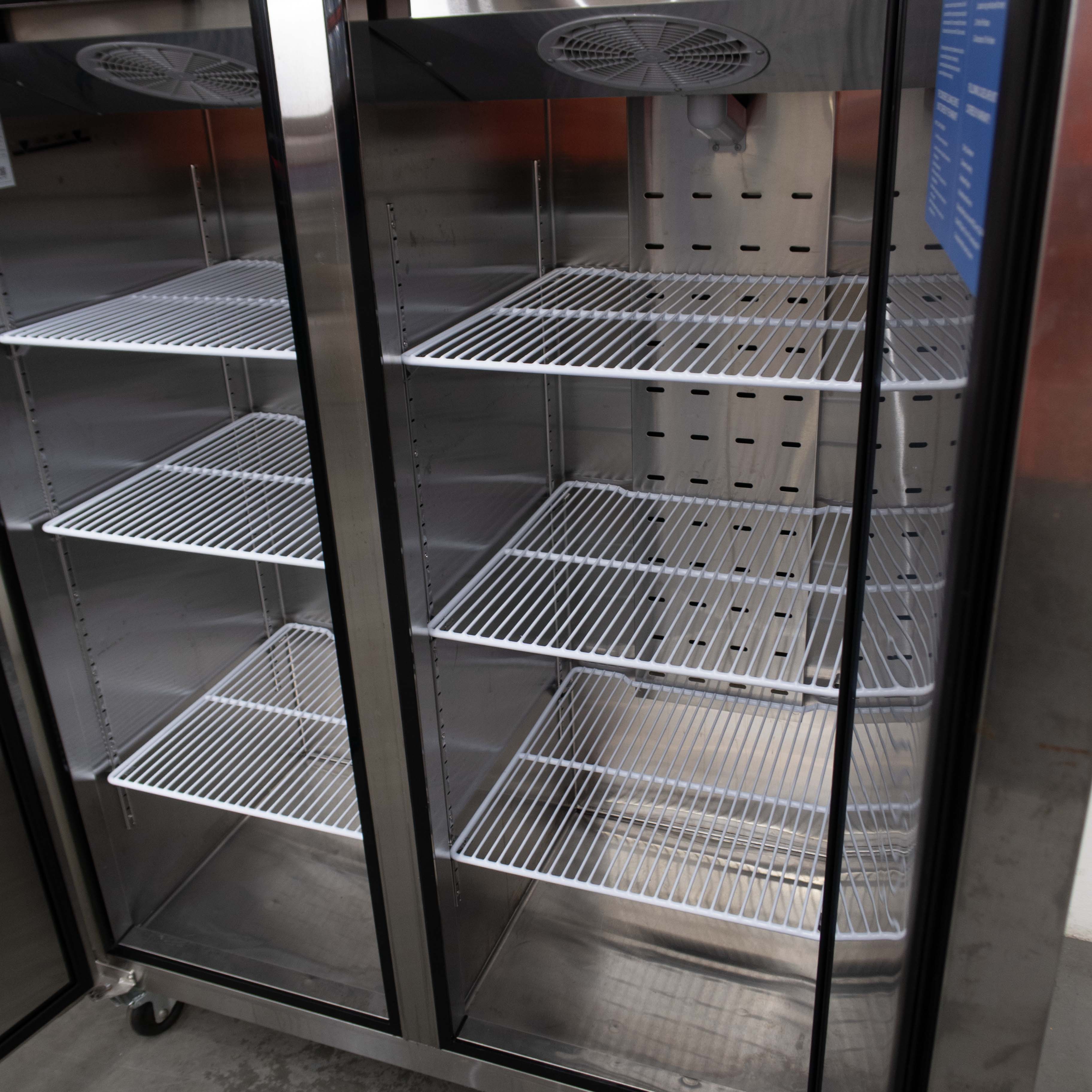 Atosa YBF9239GR 2 Solid Door Upright Fridge/Freezer Combo - 911323