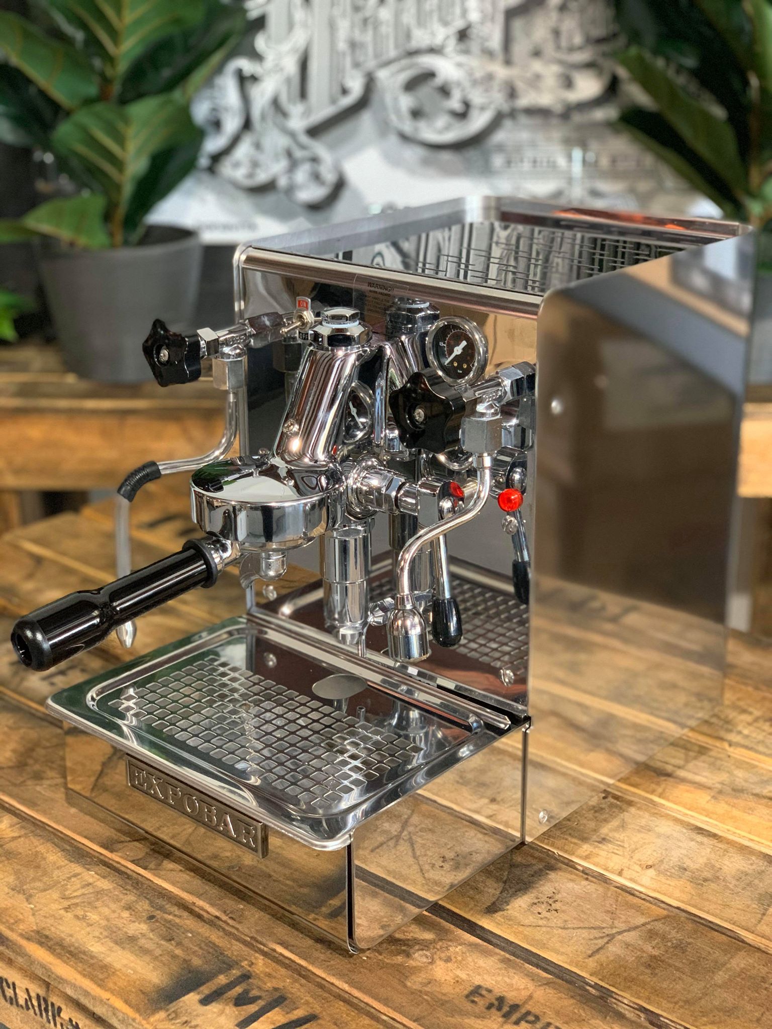 Expobar Office Leva - 1 Group Commercial Espresso Machine - Stainless Steel