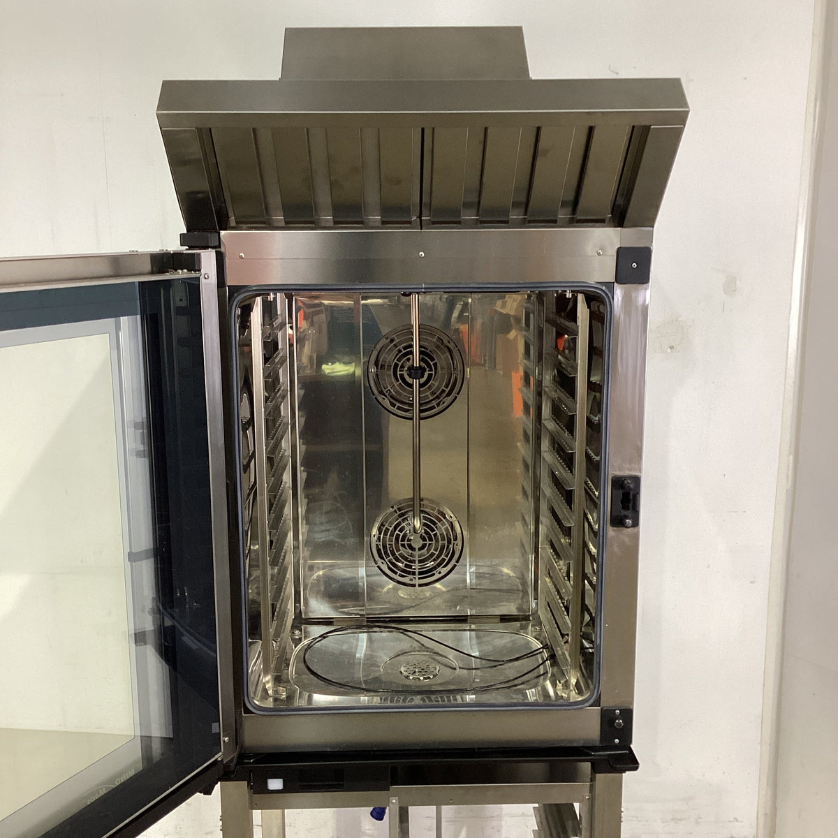 Unox CHEFTOP XEVC-1011-EPRM Combi Oven with Exhaust Hood + Stand - 922782