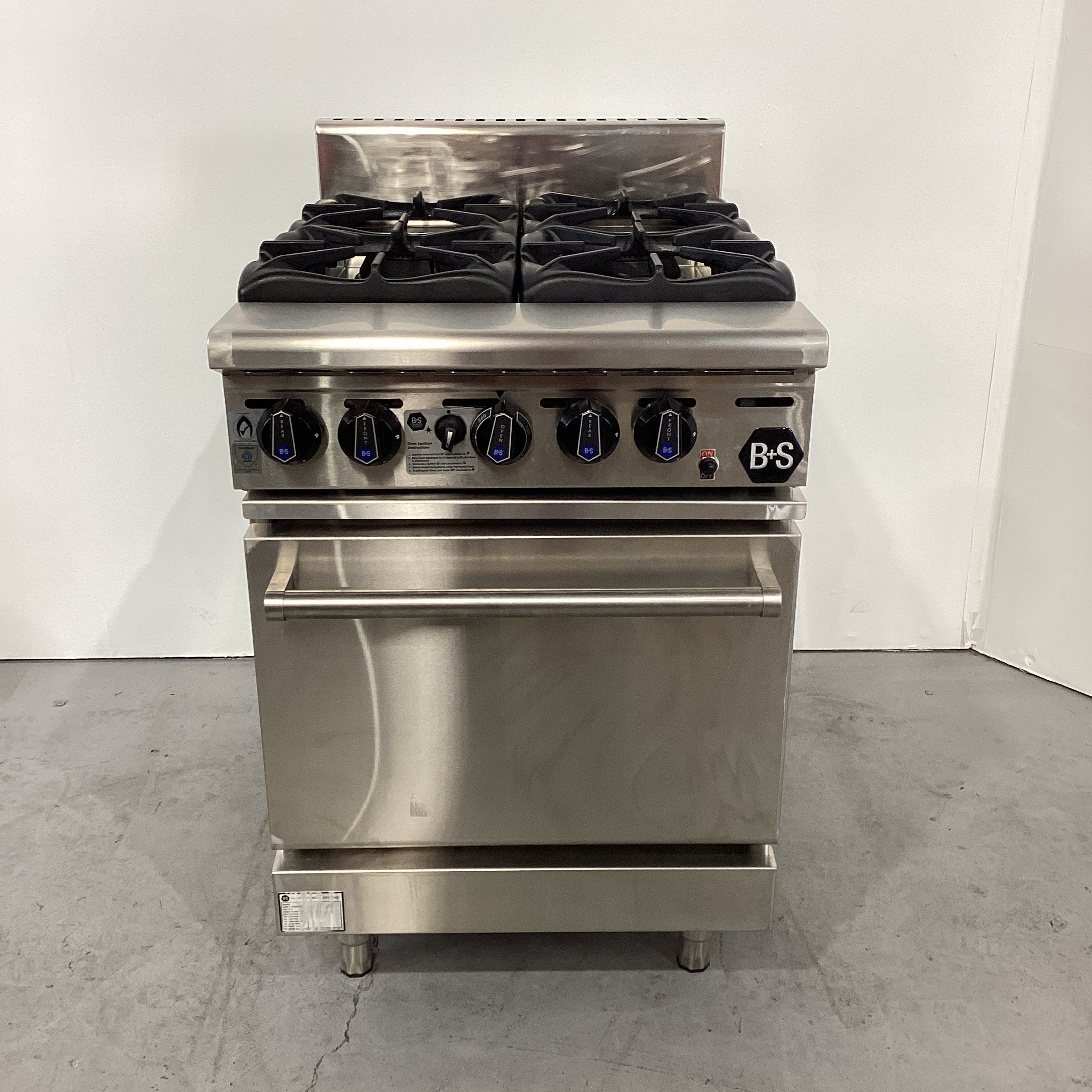 B&S OV-SB4 FF 4 Burner Range Oven - 924981