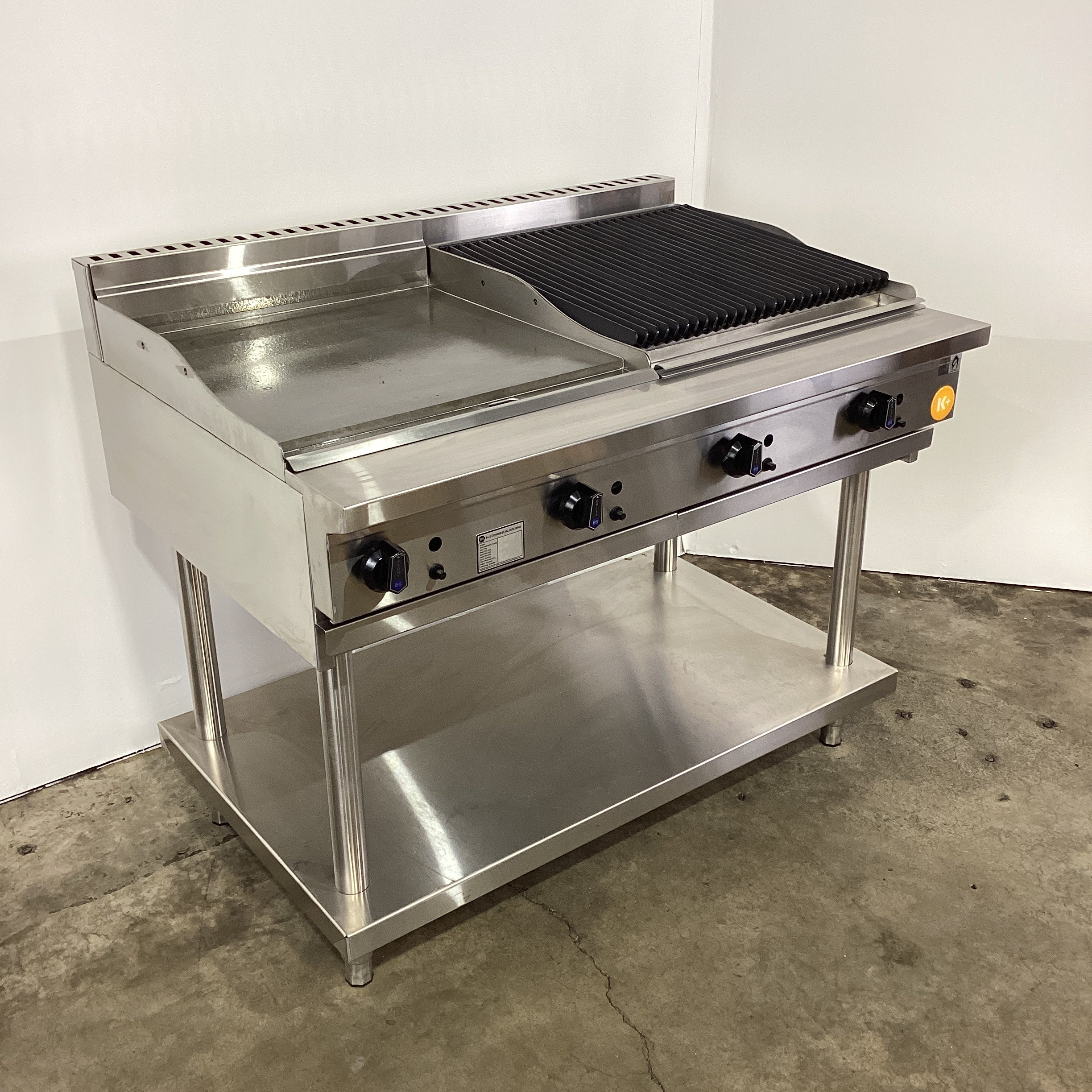 B&S KBT-GRP6-CBR6 Char Grill/Griddle + Stand - 924982