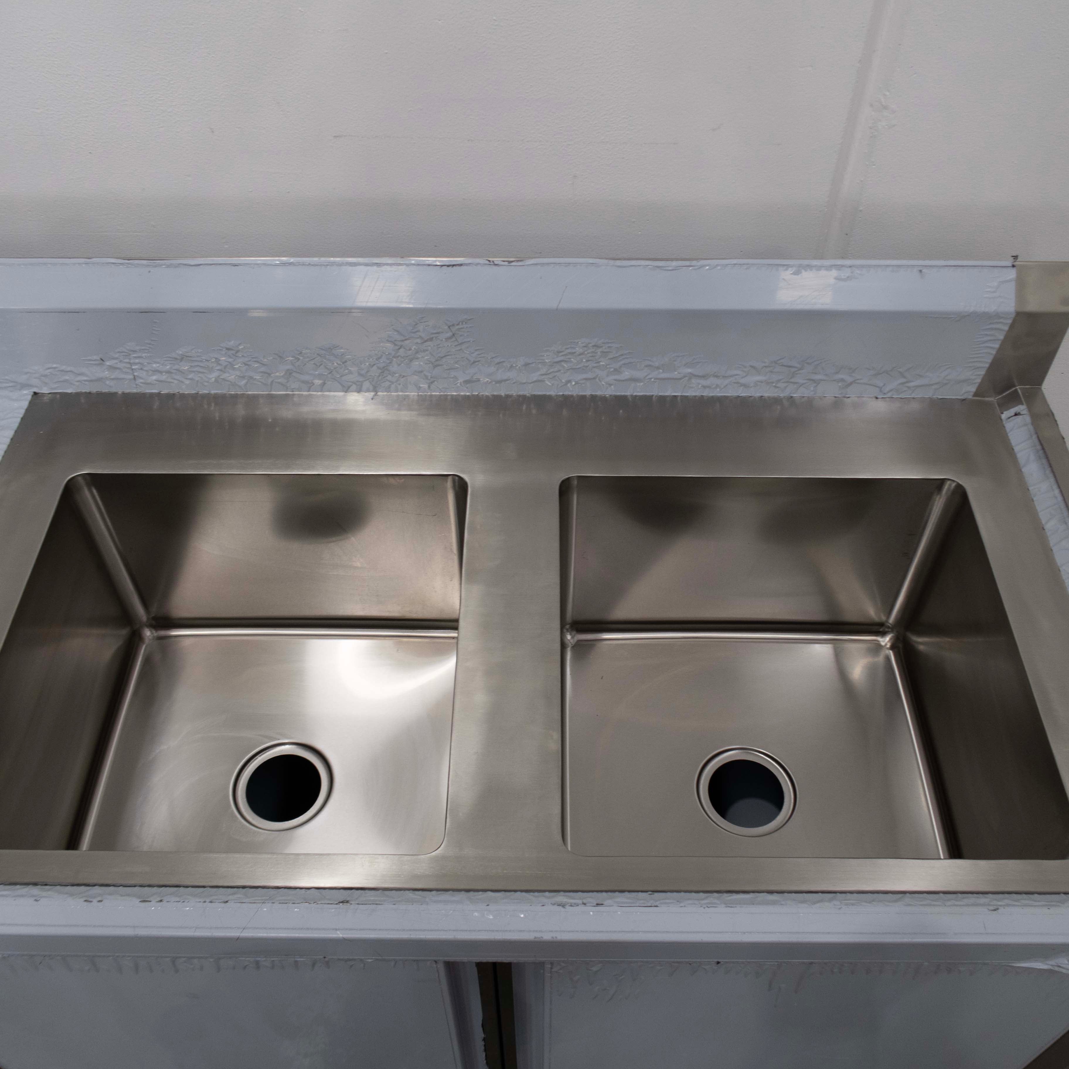 Modular Systems DSC-2400R-H Stainless Steel Cabnet and Double Sink - 930001
