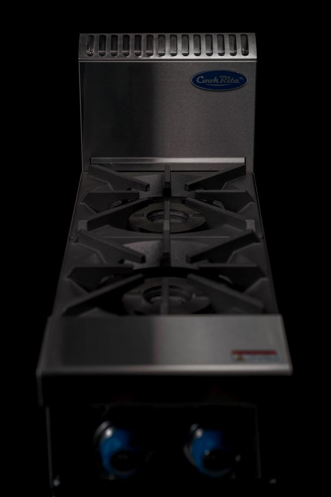 Cookrite 56Mj/h 2 Burner Cook Top NG AT80G2B-F-NG