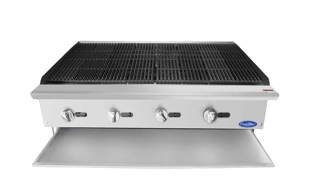 Cookrite 1220mm LPG Char-Rock Broiler ATCB-48-LPG