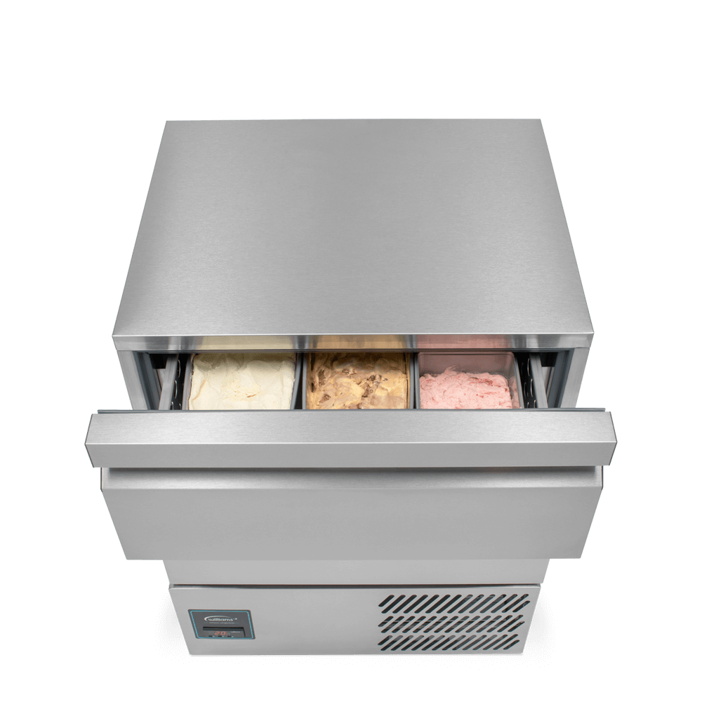 Williams Aztra Hydrocarbon - Two drawer stainless steel under counter freezer LAZ5UCSSDR2-HC