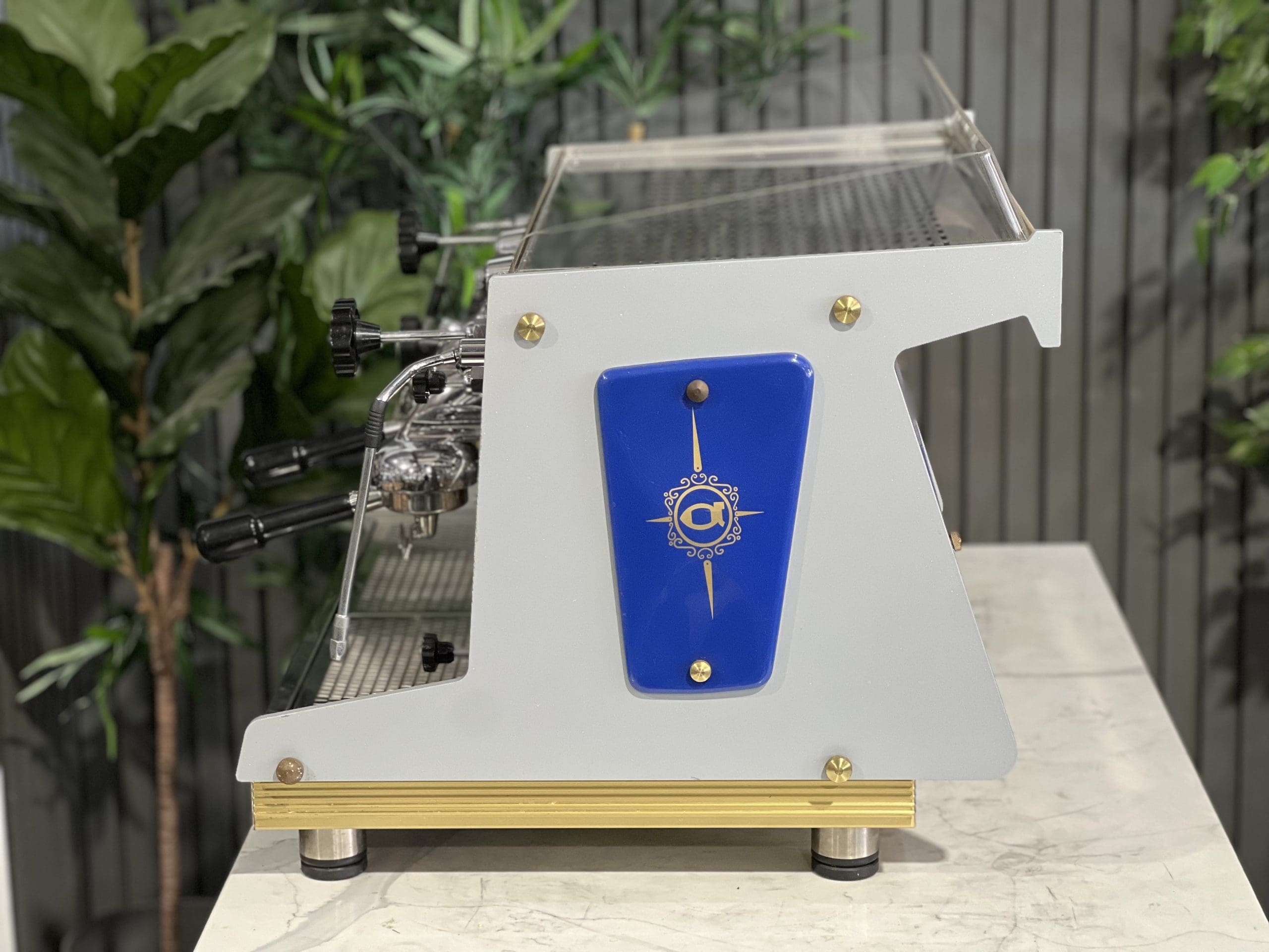 Astoria Rapallo Blue - 2 Group Commercial Espresso Machine - Gold
