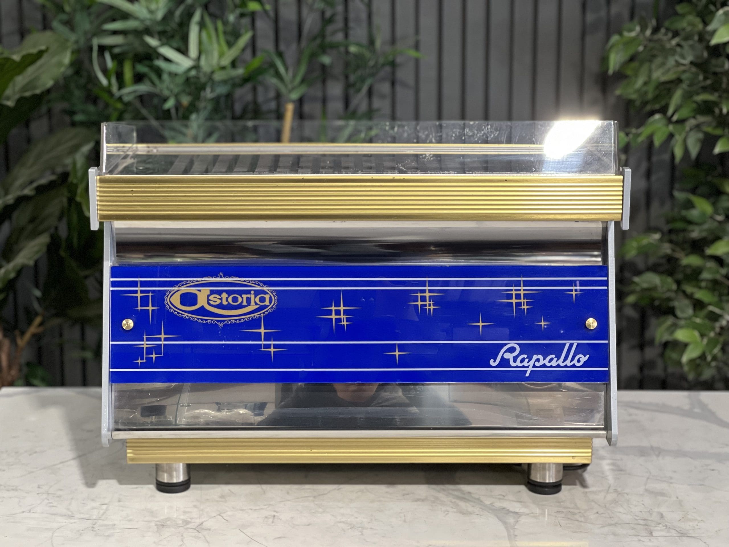 Astoria Rapallo Blue - 2 Group Commercial Espresso Machine - Gold