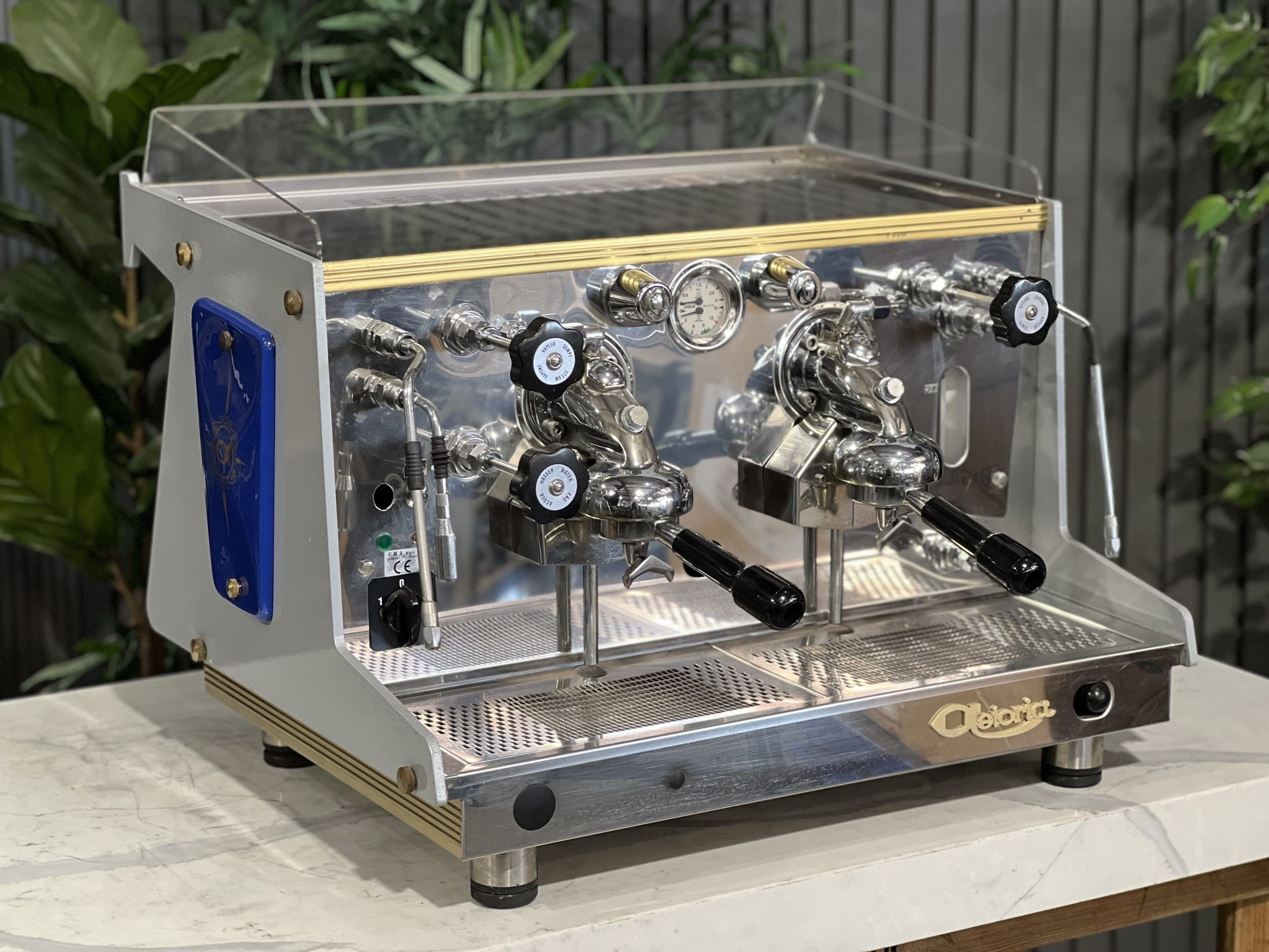 Astoria Rapallo Blue - 2 Group Commercial Espresso Machine - Gold
