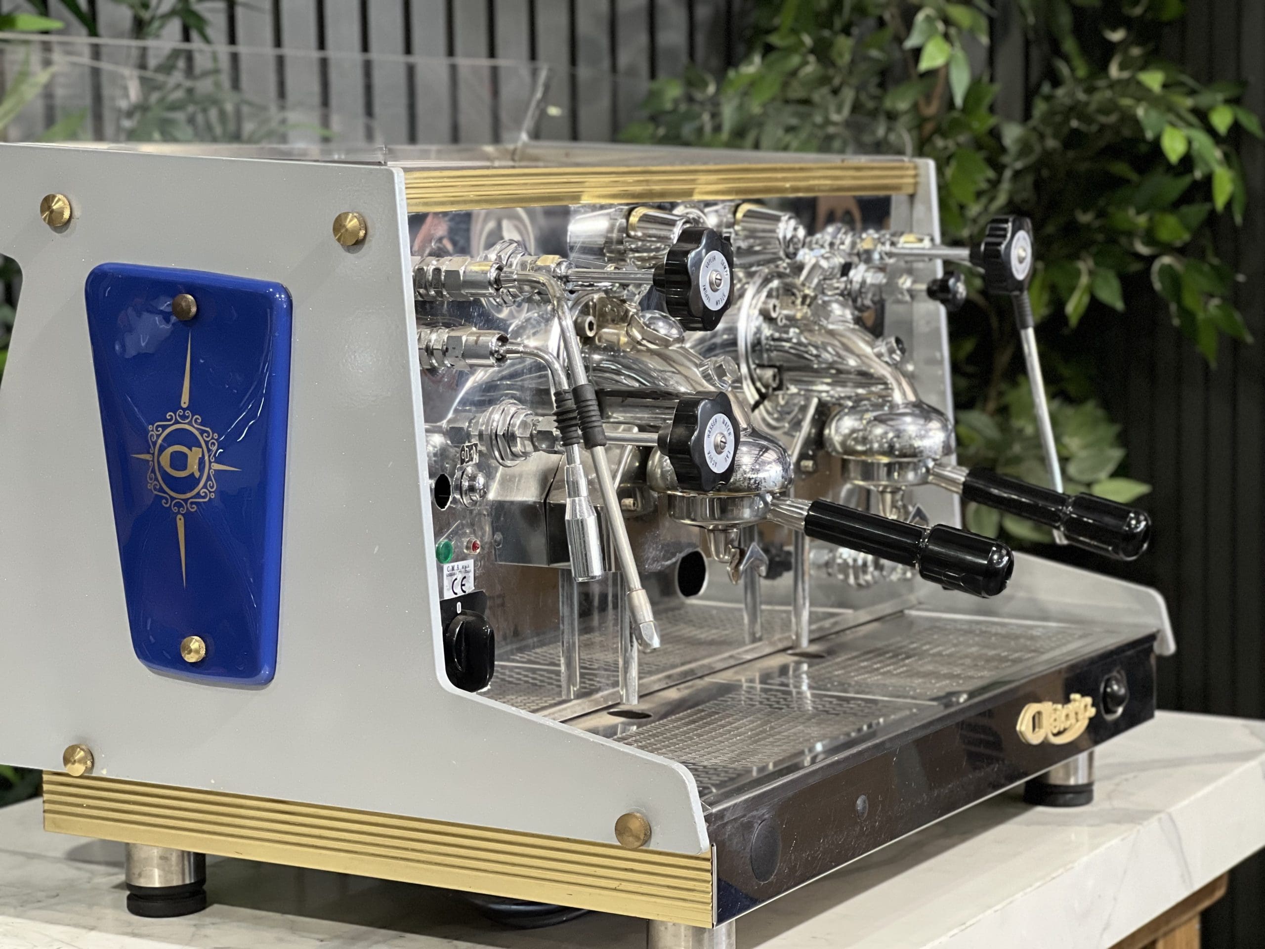 Astoria Rapallo Blue - 2 Group Commercial Espresso Machine - Gold