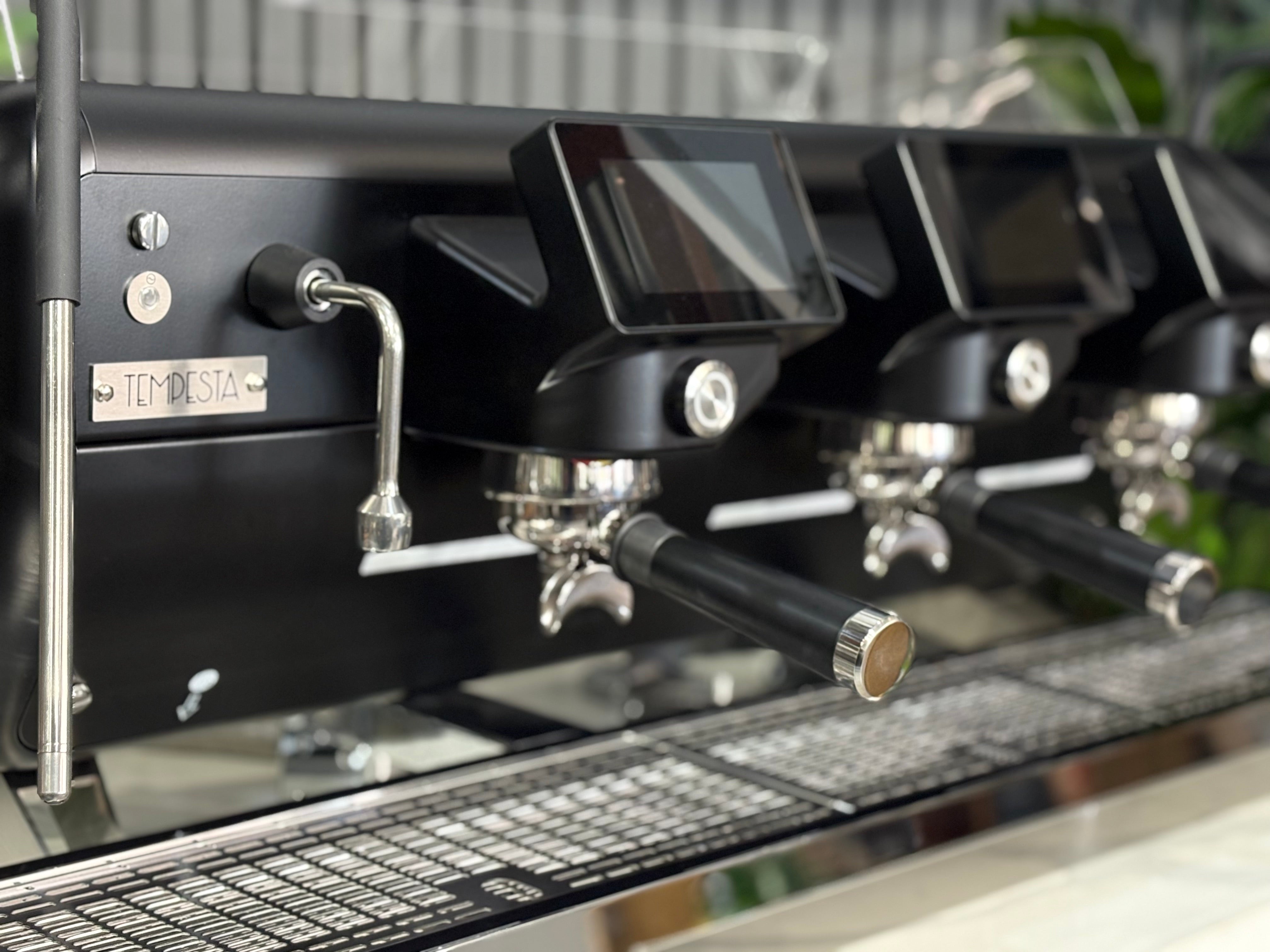 Astoria Barista Attitude Tempesta Black with trims - 3 Group Commercial Espresso Machine - Black