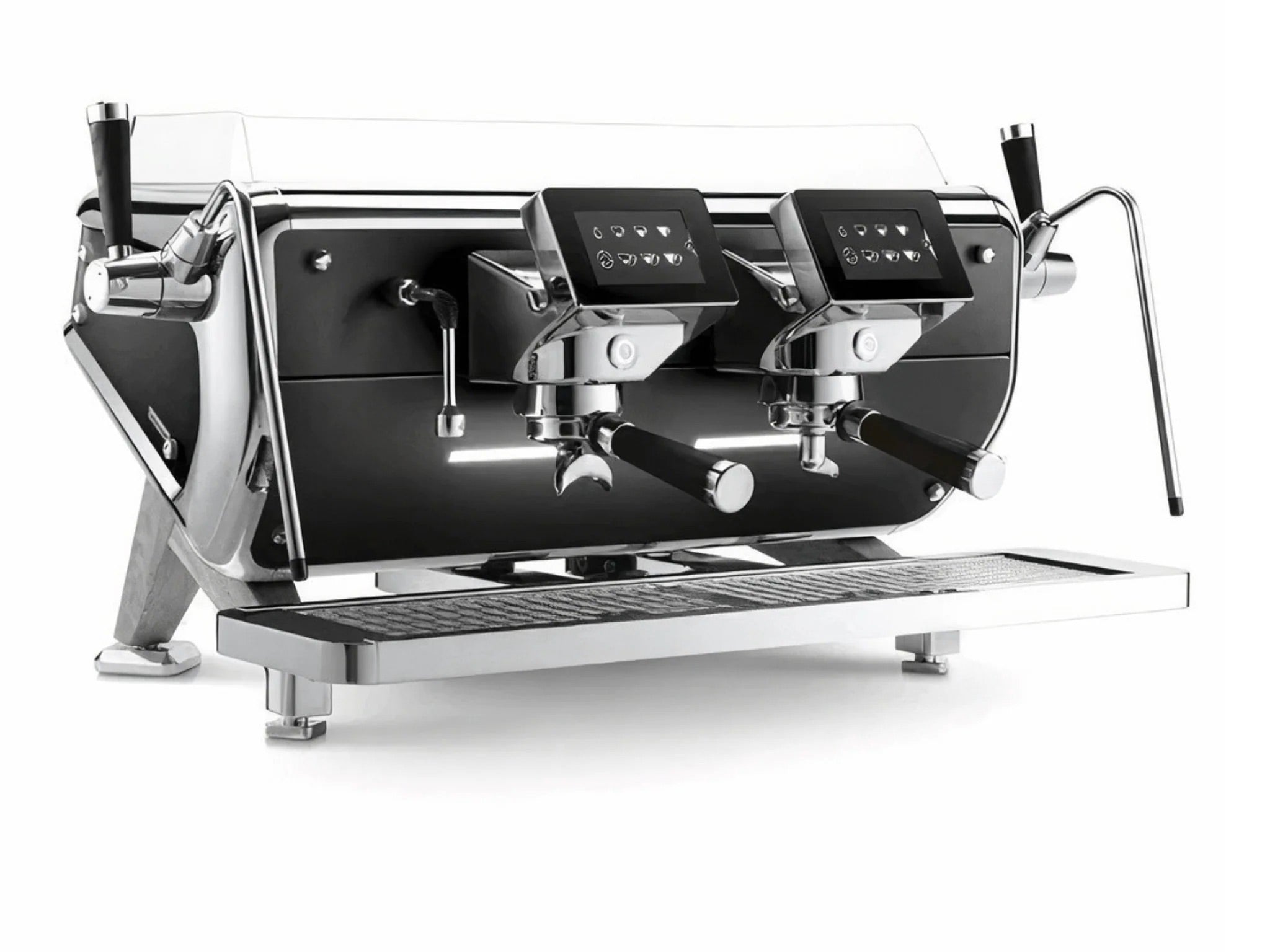 Astoria Barista Attitude Tempesta Black Trims - 2 Group Commercial Espresso Machine - Chrome