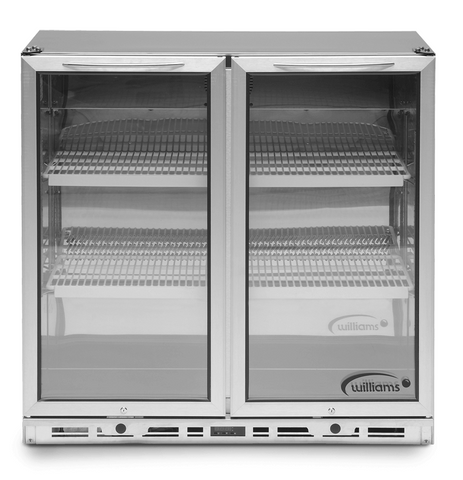 Williams Bottle Cooler - Two Door Stainless Steel Bottle Cooler 800mm High BC2SS-80