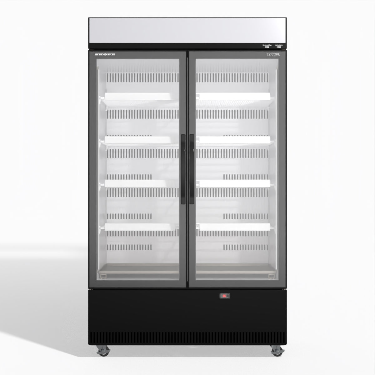 Skope EziCore BCE1200N 2 Glass Door Display or Storage Fridge 1030L - BCE1200N