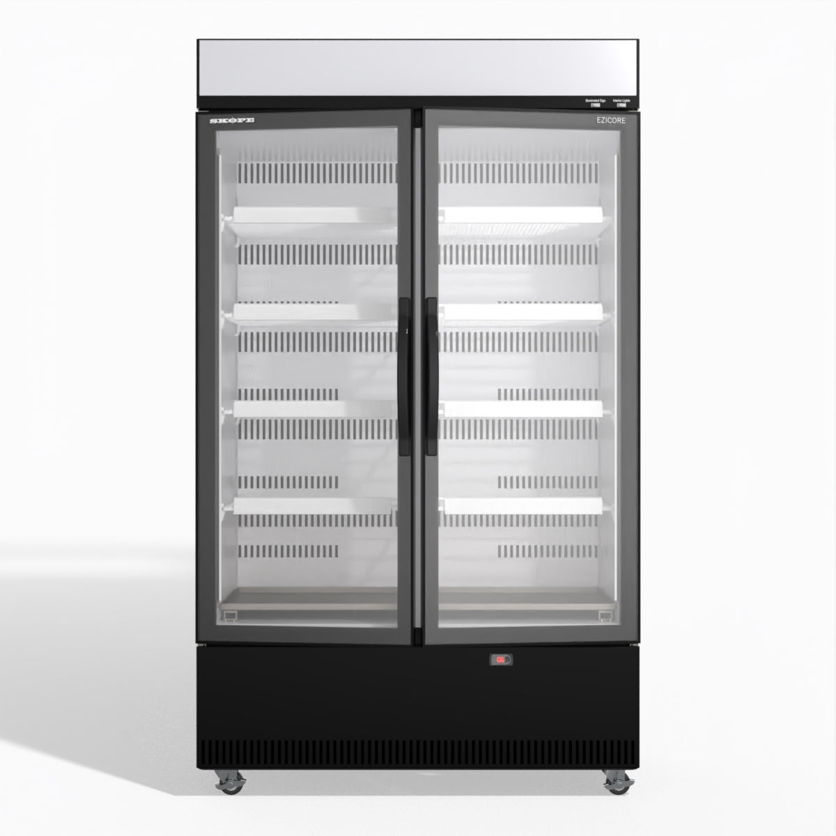 Skope EziCore BCE1200N 2 Glass Door Display or Storage Fridge 1030L - BCE1200N