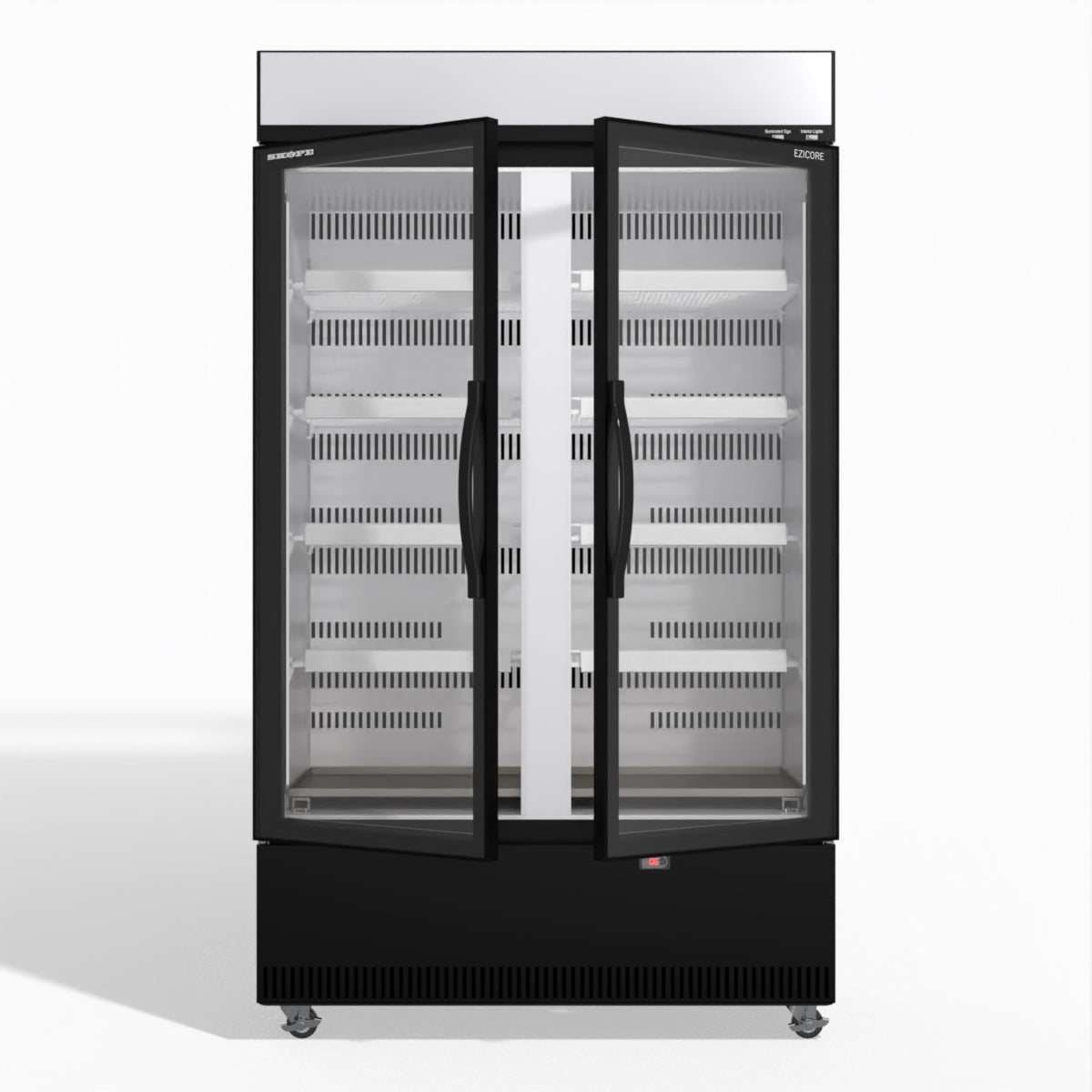 Skope EziCore BCE1200N 2 Glass Door Display or Storage Fridge 1030L - BCE1200N