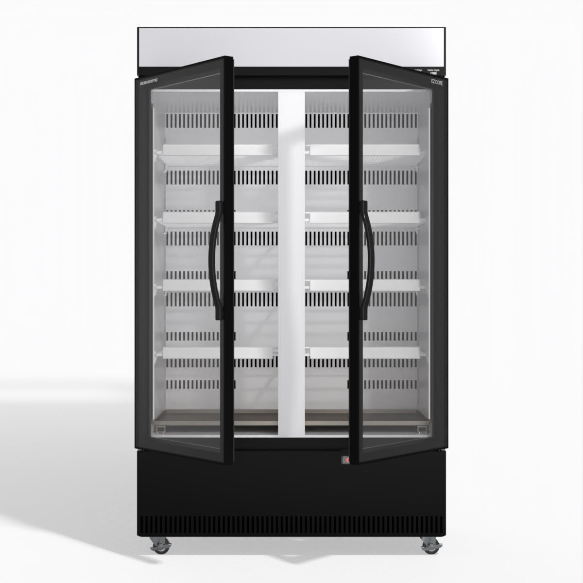 Skope EziCore BCE1200N 2 Glass Door Display or Storage Fridge 1030L - BCE1200N
