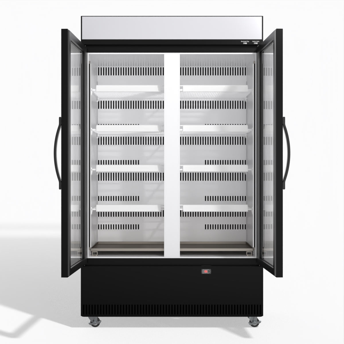 Skope EziCore BCE1200N 2 Glass Door Display or Storage Fridge 1030L - BCE1200N