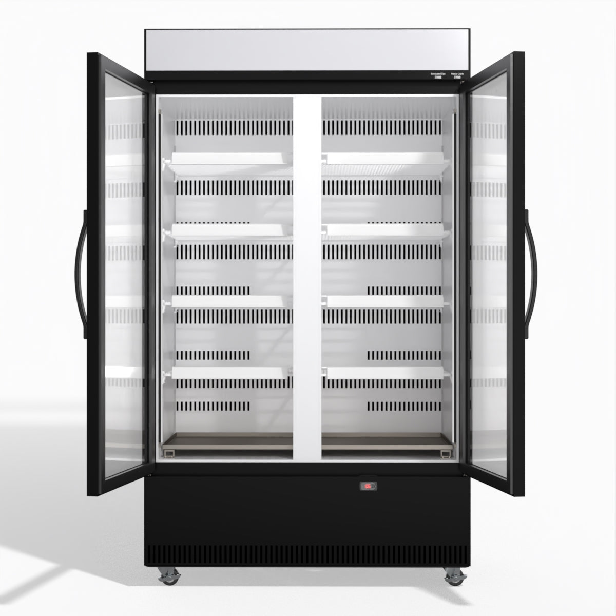 Skope EziCore BCE1200N 2 Glass Door Display or Storage Fridge 1030L - BCE1200N