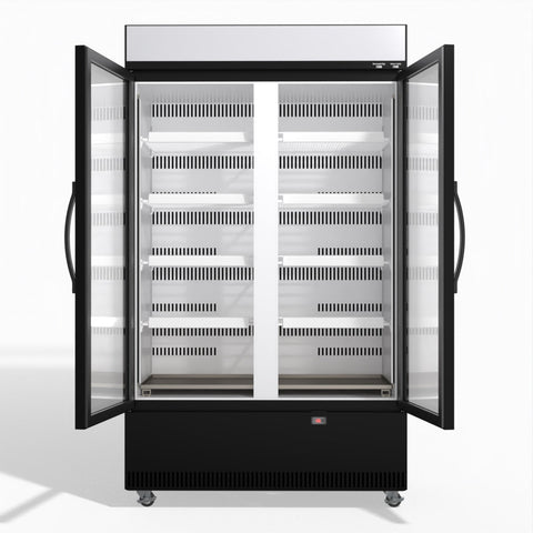 Skope EziCore BCE1200N 2 Glass Door Display or Storage Fridge 1030L - BCE1200N