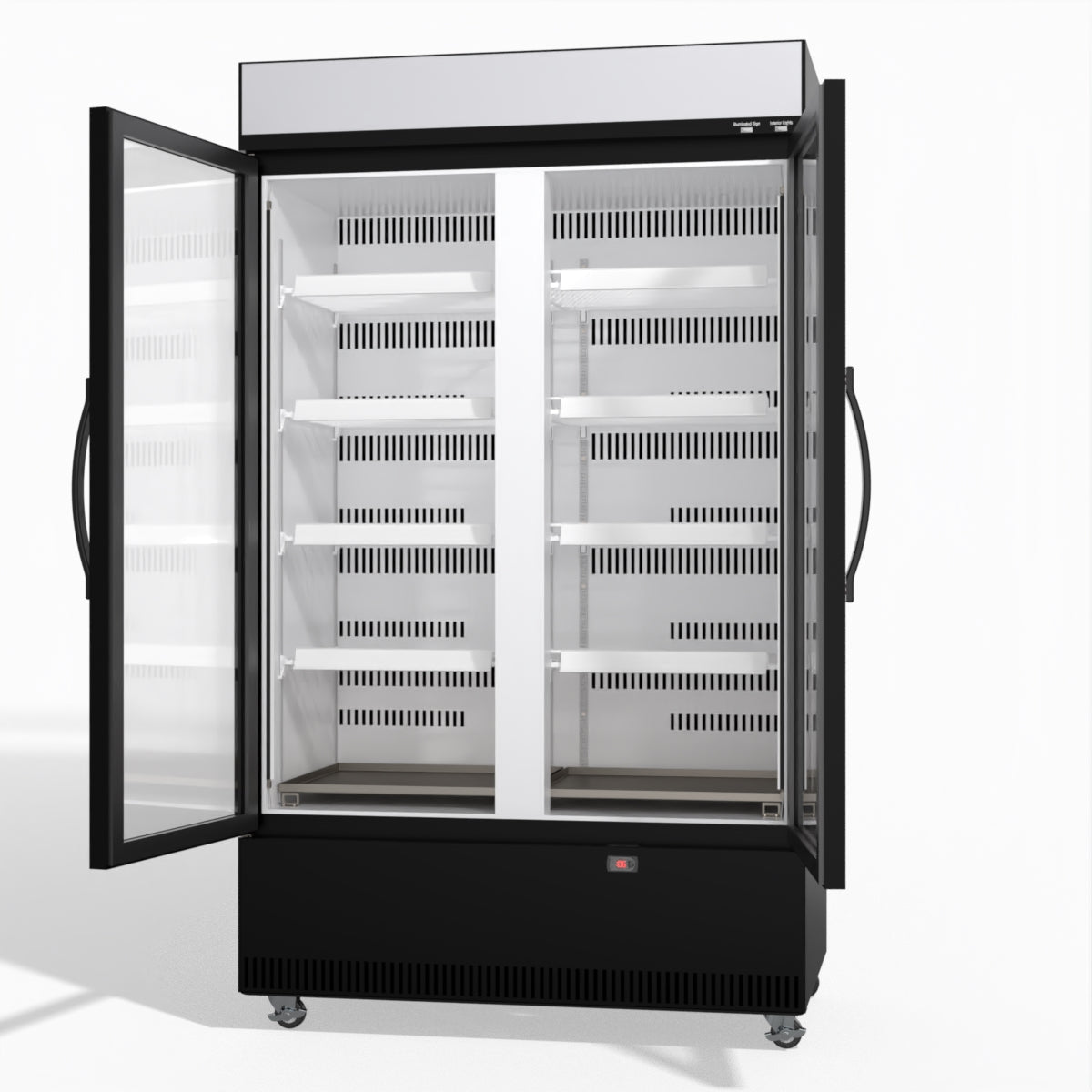 Skope EziCore BCE1200N 2 Glass Door Display or Storage Fridge 1030L - BCE1200N