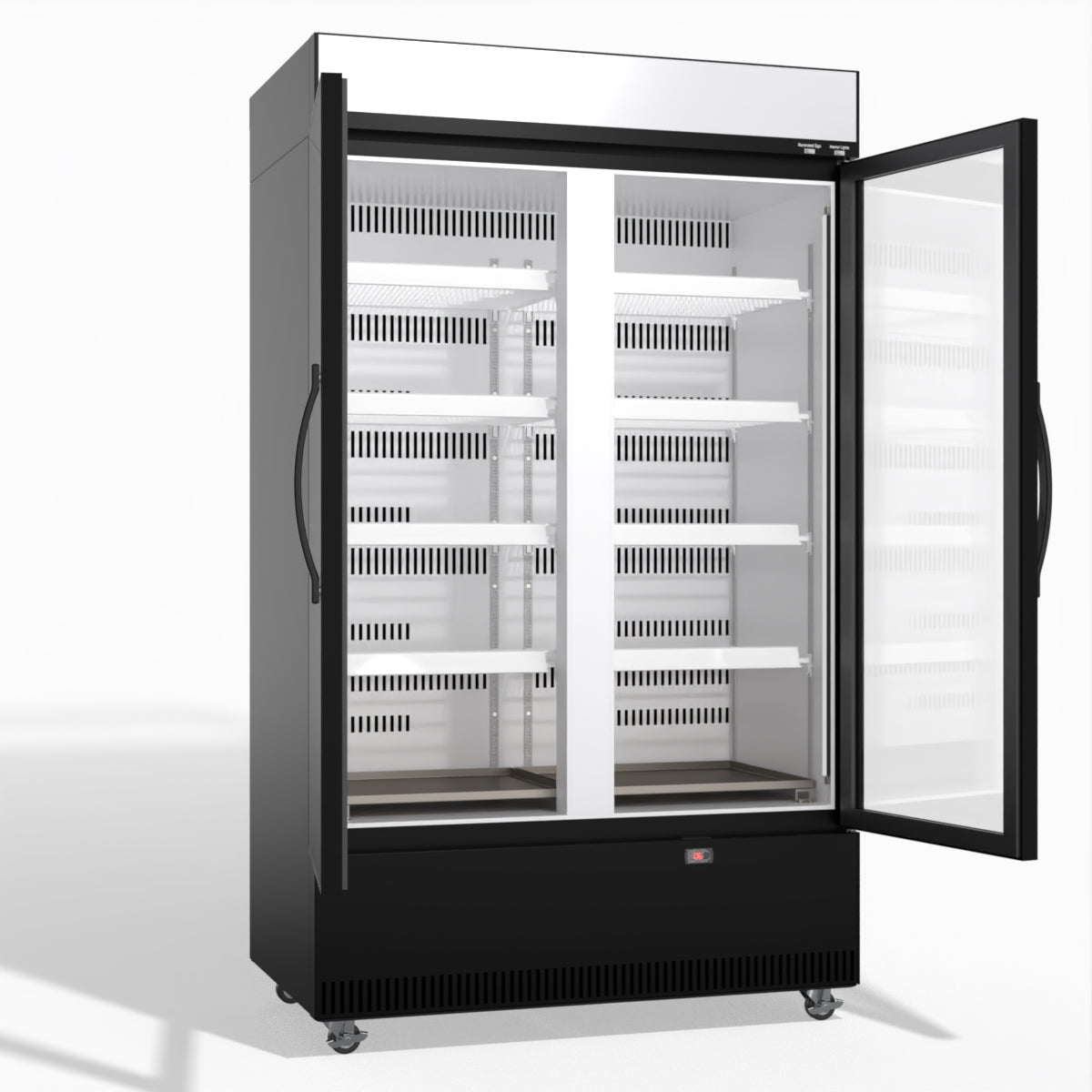 Skope EziCore BCE1200N 2 Glass Door Display or Storage Fridge 1030L - BCE1200N