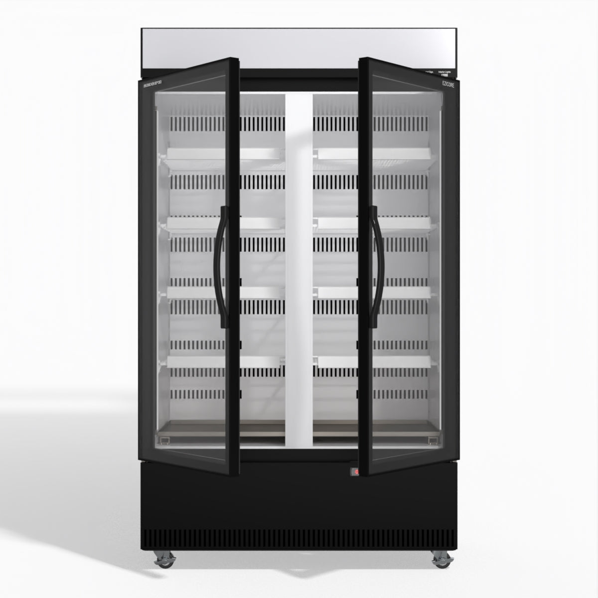 Skope EziCore BCE1200N 2 Glass Door Display or Storage Fridge 1030L - BCE1200N